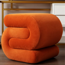 Orange vanity chair hot sale